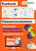 Vorschau - Bildkarten - Musik Frühlingslied Kuckuck Boomwhackers Body Percussion Orff 🎶 Klassenmusizieren Klasse 3/4 - Deckblatt
