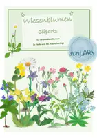 Vorschau - selbst erstellte Cliparts/Grafiken - Wiesenblumen Clip Arts in Farbe und als Ausmalbilder - Deckblatt