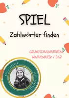 Vorschau - Spiele - Mathespiel: Zahlwörter finden (ZR 1000) - Deckblatt