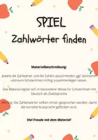 Vorschau - Spiele - Mathespiel: Zahlwörter finden (ZR 1000) - Seite 1