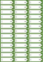 Vorschau - Mal- und Bastelvorlagen - Pfeile Druck-Vorlage (Powerpoint .pptx) - Seite 1