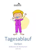 Vorschau - Bildkarten - Tagesablauf - Verben : Bildkarten zur Sprachförderung - Bild- und Wortkarten für die Wortschatzarbeit - Deckblatt