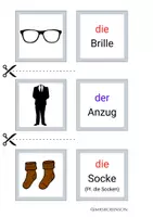 Vorschau - Spiele - Kleidung Finde die Paare DaF/DaZ/Deutsch - Seite 2