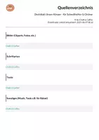 Vorschau - Unterrichtsreihen - Deckblatt Unser Körper - für Schnellhefter & Ordner - Seite 3