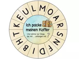 Vorschau - Spiele - Glücksräder "Ich packe meinen Koffer" (mit zahlreichen Variationen) - Seite 1