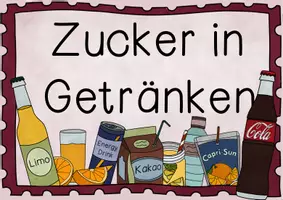 Vorschau - Präsentationen/Tafelbilder - Zucker in Getränken | Tafelmaterial mit Bild- & Textkarten - Seite 2