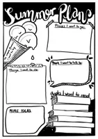 Vorschau - Arbeitsblätter - My summer plans - worksheet /Arbeitsblatt - Deckblatt