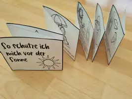 Vorschau - Anderer Materialtyp - Leporello "So schütze ich mich vor der Sonne" Sachunterricht Sommer - Seite 2