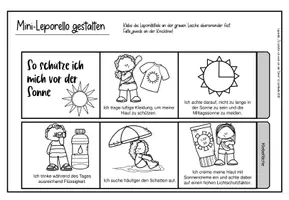 Vorschau - Anderer Materialtyp - Leporello "So schütze ich mich vor der Sonne" Sachunterricht Sommer - Seite 3