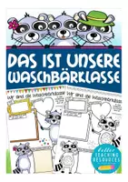 Vorschau - Arbeitsblätter - Waschbärklasse - unsere Klasse Sketchnotes - Deckblatt