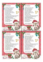 Vorschau - Mal- und Bastelvorlagen - Waschbärklasse - Weihnachten Gedichte und Grußkarten - Seite 3