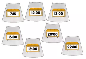 Vorschau - Mal- und Bastelvorlagen - Legekreis - routine quotidienne (verbes pronominaux) - Seite 3