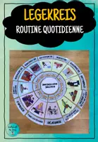 Vorschau - Mal- und Bastelvorlagen - Legekreis - routine quotidienne (verbes pronominaux) - Deckblatt
