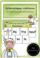 Vorschau - Spiele - Silbenklapper Weltraum - Leselernprozess - Deckblatt