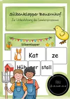 Vorschau - Spiele - Silbenklapper Bauernhof - Leselernprozess - Deckblatt