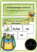 Vorschau - Spiele - Silbenklapper Schule - Leselernprozess - Deckblatt