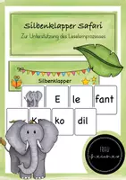Vorschau - Spiele - Silbenklapper Safari - Leselernprozess - Deckblatt