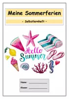 Vorschau - Unterrichtsreihen - Sonstiges: "Sommerferien" (Selbstlernheft/Stationenlernen) - Deckblatt
