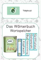 Vorschau - Merkblätter - Wörterbuch Wortspeicher/ Fachbegriffe - Deckblatt