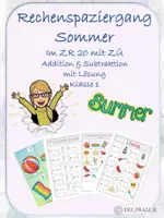 Vorschau - Arbeitsblätter - Bundle: Rechenspaziergang Sommer ZR 20 Addition & Subtraktion mit ZÜ - Seite 2