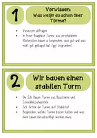 Vorschau - Unterrichtsreihen - Türme bauen - Unterrichtseinheit/ Reihentransparenz - Seite 3