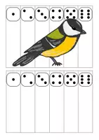 Vorschau - Arbeitsblätter - Puzzle, Würfelspiel & Schneideübung „BLAUMEISE“ (Zahlen bis 6 & Würfel) (Winter, Vögel, Meise) - Frühling - Seite 3