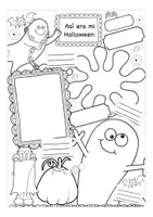 Vista previa - Hojas de trabajo - Mi Halloween hojas de trabajo Español - página 2