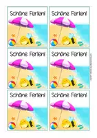 Vorschau - Mal- und Bastelvorlagen - Feriengrüße Bienenklasse KOSTENLOS - Seite 2