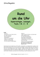 Vorschau - Arbeitsblätter - Die erste Frau im Weltraum, aus: Rund um die Uhr, Kl. 3-5 - Deckblatt