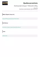 Vorschau - Arbeitsblätter - Abschlussprojekt Jahrgang 7 - Mathematik im Alltag - Seite 1