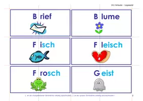 Vorschau - Spiele - Anlaute - 240 Legekarten - Buchstaben festigen - Anlautspiele - Seite 3