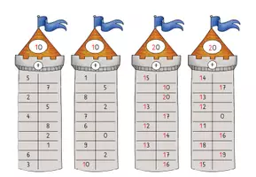 Vorschau - Stationenlernen - Rechentürme Addition und Subtraktion (ZR 20) - Seite 3