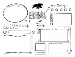 Vorschau - Arbeitsblätter - Roman Erebos Lektüreabschluss Sketchnotes (Arbeitsblatt) - Seite 2