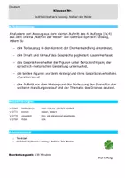Vorschau - Klassenarbeiten - Nathan der Weise Klausur mit EHZ - Saladin und der Tempelherr - 4. Aufzug, 4. Auftritt - Szenenanalyse - Seite 1
