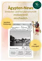 Vorschau - Arbeitsblätter - Ägypten News 2 I Mitmach-Zeitung I Entdecker und Forscher - Deckblatt
