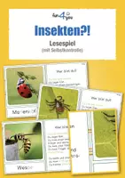Vorschau - Arbeitsblätter - Insekten?! - Lesespiel mit Selbstkontrolle - Deckblatt