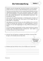 Vorschau - Arbeitsblätter - Die Fahrradprüfung - Diktatübung an Stationen - Seite 2