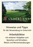 Vorschau - Arbeitsblätter - WANDERLUST - DAF Power Point Präsentation, 20 Seiten Wortschatz Thema Wandern, Kreatives Schreiben, Sprechanlässe, Grammatik - Deckblatt