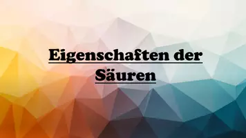 Vorschau - Stundenentwürfe - Die Eigenschaften der Säuren - Versuchsanleitung - Seite 1