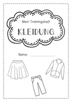 Vorschau - Arbeitsblätter - Trainingsheft Kleidung - Deckblatt