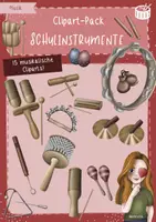 Vorschau - selbst erstellte Cliparts/Grafiken - Clipart-Pack: Orff-Instruente, Schulinstrumente - Deckblatt