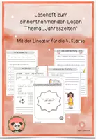 Vorschau - Arbeitsblätter - Leseheft zum sinnentnehmenden Lesen - Leseförderung - Klasse 4 - Deckblatt