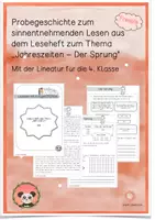 Vorschau - Arbeitsblätter - Geschichte zum sinnentnehmenen Lesen -Leseförderung - Deckblatt