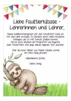 Vorschau - Mal- und Bastelvorlagen - Faultierklasse Schulanfang Materialpaket - Seite 1