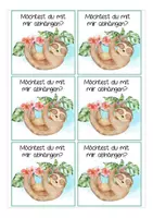 Vorschau - Mal- und Bastelvorlagen - Feriengrüße Faultierklasse kostenlos Klassentier Faultier - Seite 2