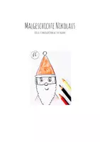 Vorschau - Mal- und Bastelvorlagen - Malgeschichte Nikolaus - Deckblatt