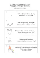 Vorschau - Mal- und Bastelvorlagen - Malgeschichte Nikolaus - Seite 1