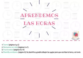 Vista previa - Juegos / Gamificación - Pack Aprende las horas (castellano y catalán) - página 1