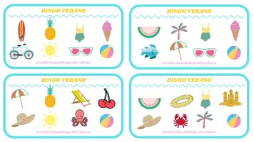 Vista previa - Juegos / Gamificación - Bingo verano @enlaclasedelaproferebeca - página 1