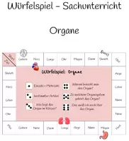 Vorschau - Spiele - Würfelspiel - Sachunterricht - Organe - Deckblatt